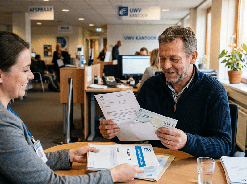 Een man ontvangt een aanzienlijke nabetaling van het UWV. De rechtbank concludeert dat de man de nabetaling fiscaal heeft genoten in 2020. Dit komt doordat hij het geld pas in dat jaar in &eacute;&eacute;n keer heeft ontvangen en er eerder onzekerheid bestond over zijn recht op de uitkering. Volgens